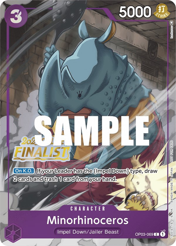 Minorhinoceros (Online Regional 2023) [Finalist] [One Piece Promotion Cards] | Arkham Games and Comics