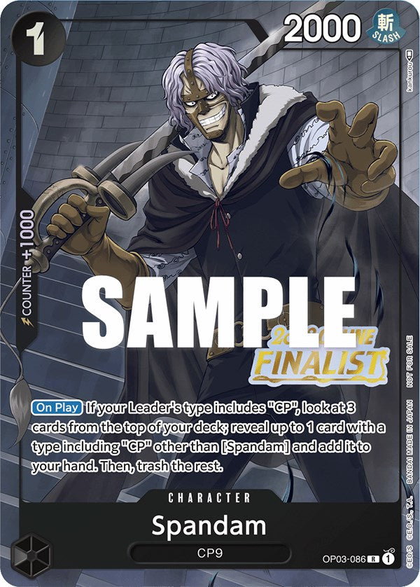 Spandam (Online Regional 2023) [Finalist] [One Piece Promotion Cards] | Arkham Games and Comics