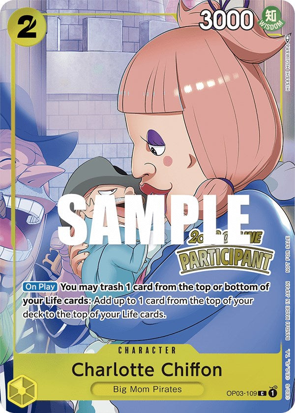 Charlotte Chiffon (Online Regional 2023) [Participant] [One Piece Promotion Cards] | Arkham Games and Comics