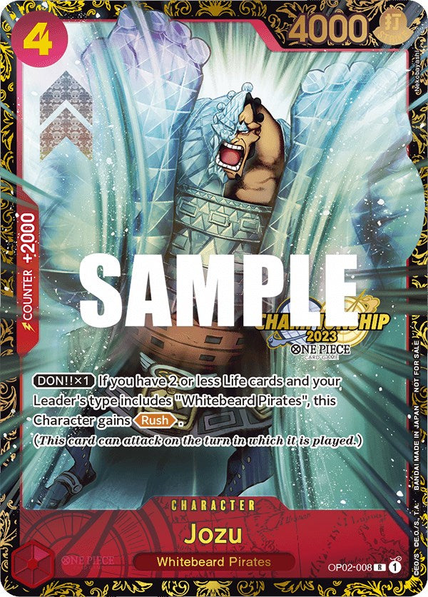 Jozu (Championship 2023) [One Piece Promotion Cards] | Arkham Games and Comics