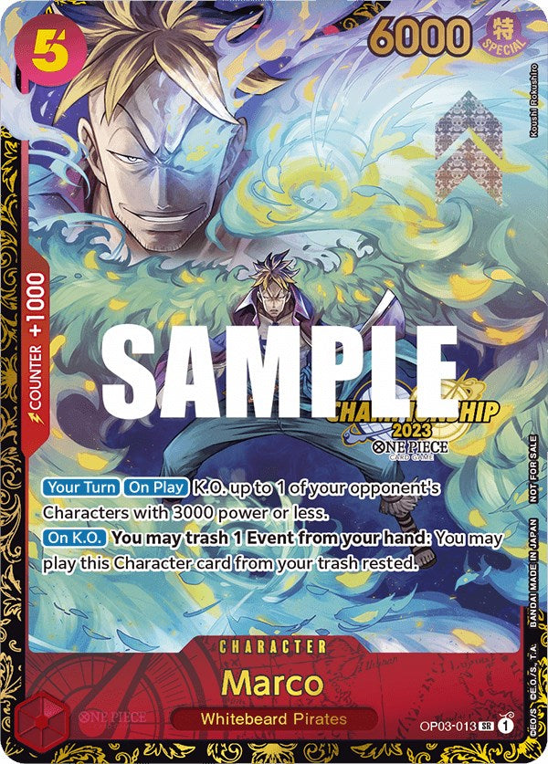 Marco (Championship 2023) [One Piece Promotion Cards] | Arkham Games and Comics