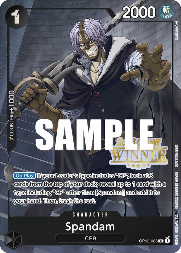 Spandam (Online Regional 2023) [Winner] [One Piece Promotion Cards] | Arkham Games and Comics