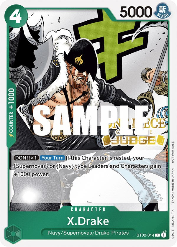 X.Drake (Judge Pack Vol. 2) [One Piece Promotion Cards] | Arkham Games and Comics