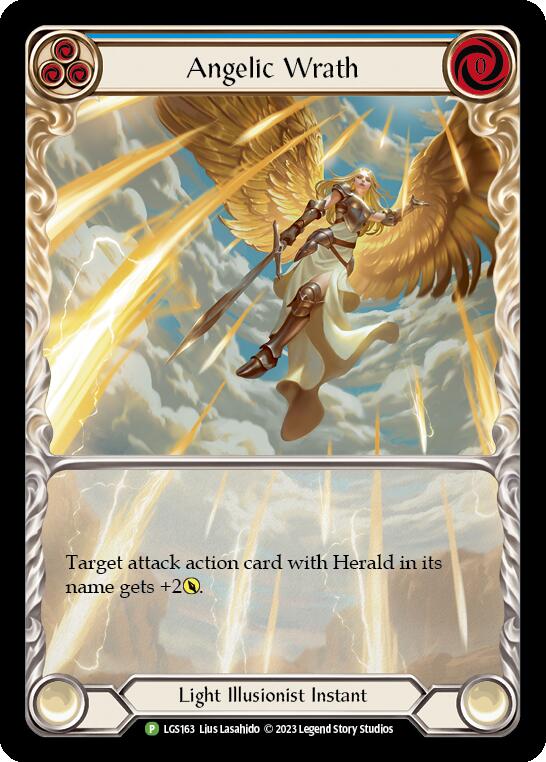 Angelic Wrath (Blue) [LGS163] (Promo)  Rainbow Foil | Arkham Games and Comics