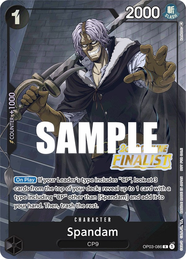 Spandam (Offline Regional 2023) [Finalist] [One Piece Promotion Cards] | Arkham Games and Comics