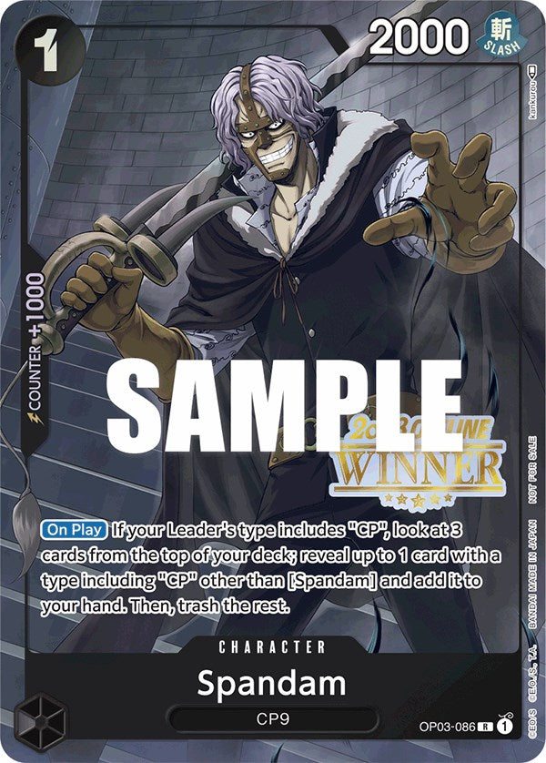 Spandam (Offline Regional 2023) [Winner] [One Piece Promotion Cards] | Arkham Games and Comics