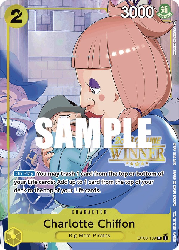 Charlotte Chiffon (Offline Regional 2023) [Winner] [One Piece Promotion Cards] | Arkham Games and Comics