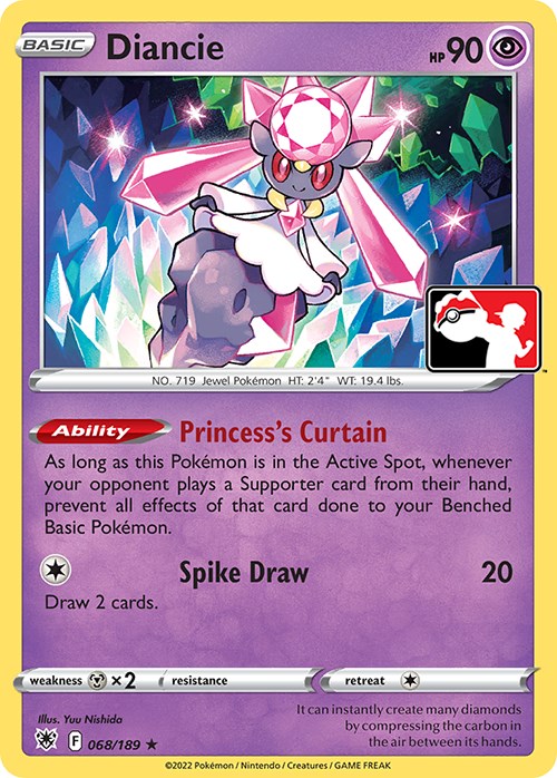 Diancie (068/189) [Prize Pack Series Three] | Arkham Games and Comics