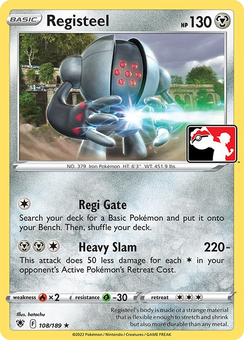 Registeel (108/189) [Prize Pack Series Three] | Arkham Games and Comics