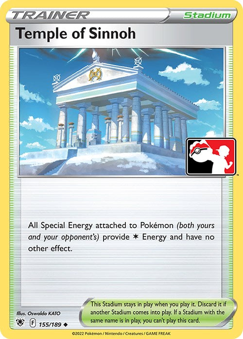 Temple of Sinnoh (155/189) [Prize Pack Series Three] | Arkham Games and Comics