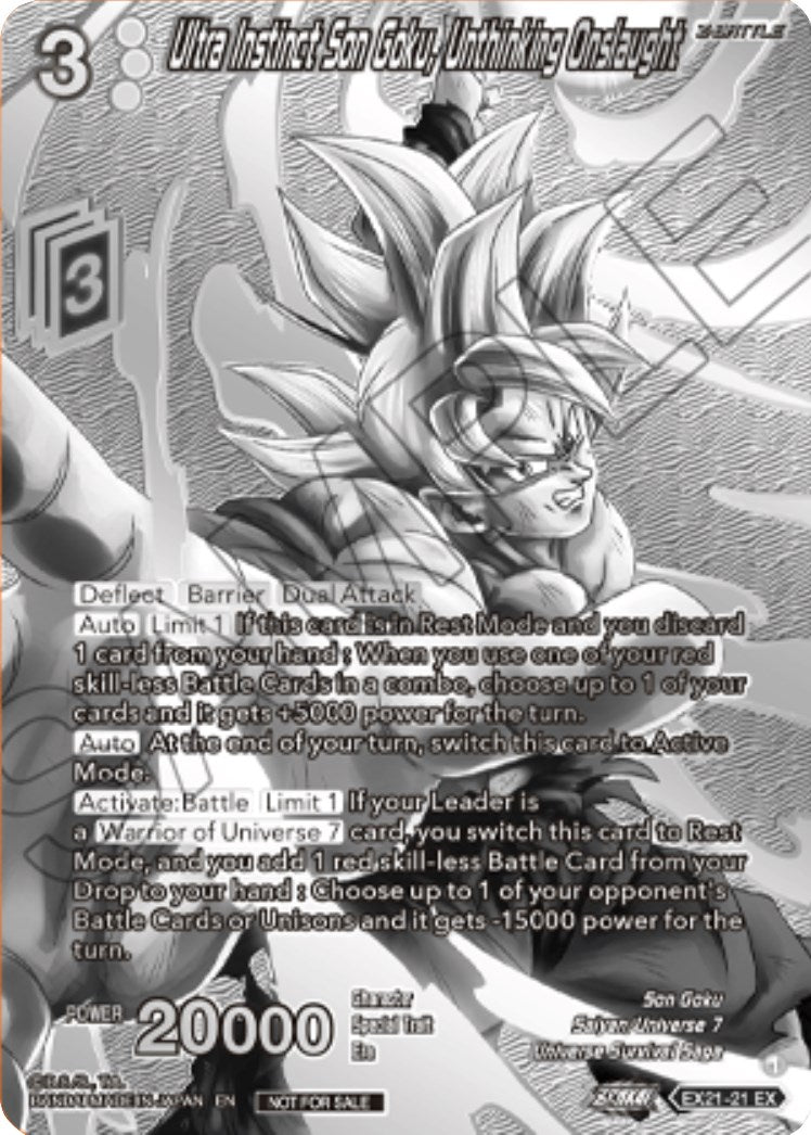 Ultra Instinct Son Goku, Unthinking Onslaught (2023 Offline Regionals Silver Print) (EX21-21) [Promotion Cards] | Arkham Games and Comics