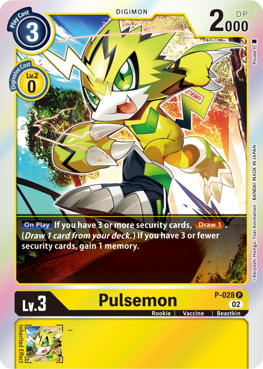 Pulsemon [P-028] (Resurgence Booster Reprint) [Promotional Cards] | Arkham Games and Comics