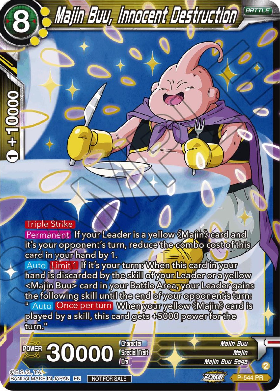 Majin Buu, Innocent Destruction (Championship Selection Pack 2023 Vol.3) (P-544) [Tournament Promotion Cards] | Arkham Games and Comics