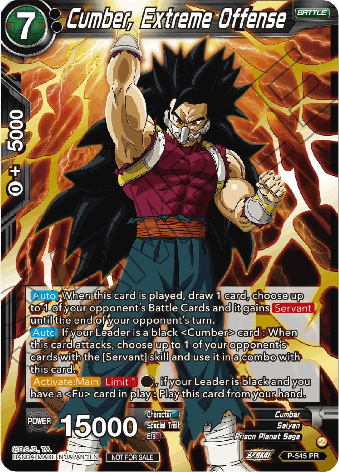 Cumber, Extreme Offense (Championship Selection Pack 2023 Vol.3) (P-545) [Tournament Promotion Cards] | Arkham Games and Comics