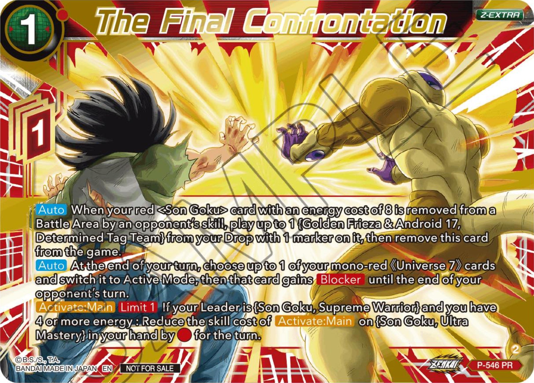 The Final Confrontation (Championship Z Extra Card Pack 2023) (P-546) [Tournament Promotion Cards] | Arkham Games and Comics