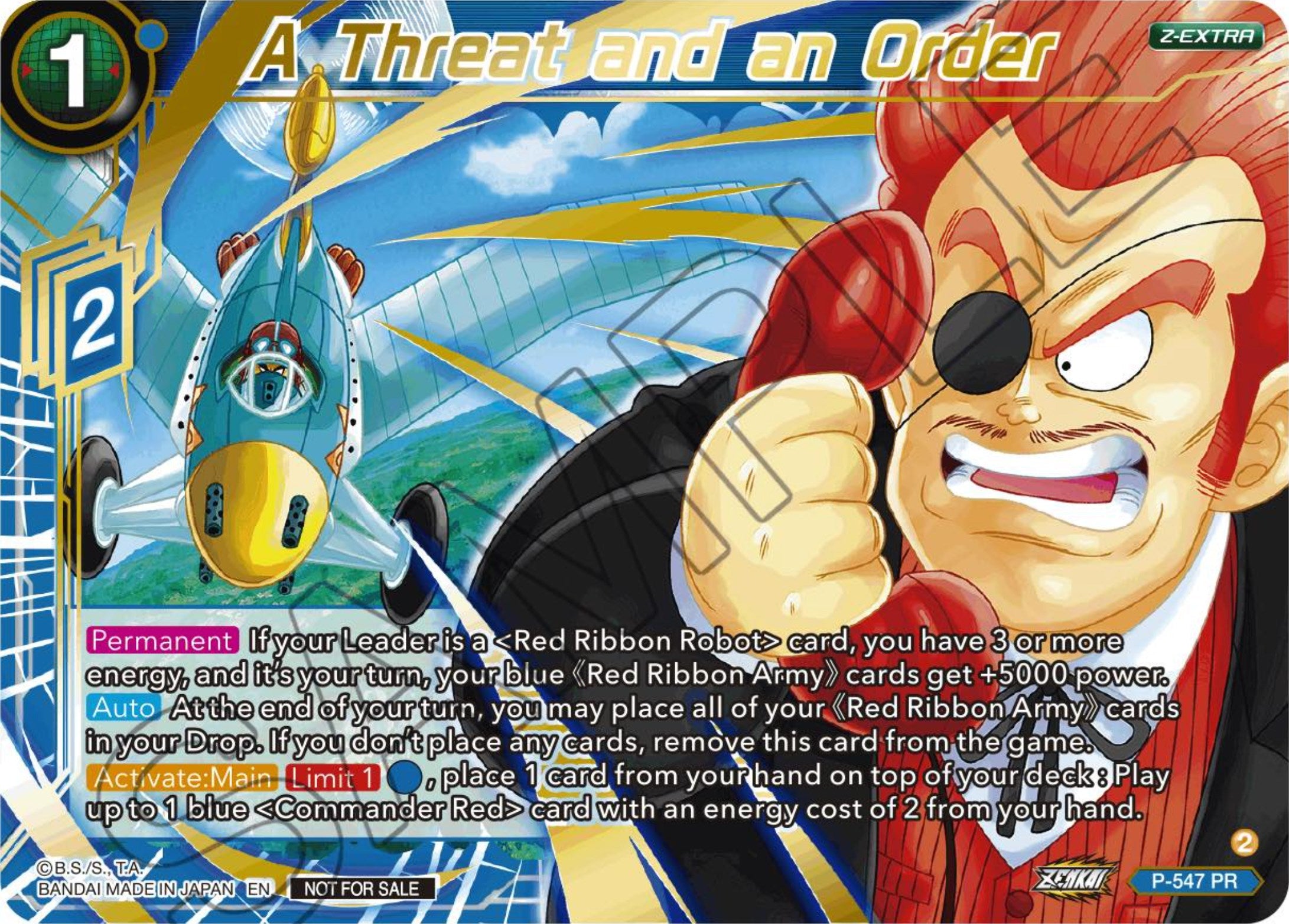 A Threat and an Order (Championship Z Extra Card Pack 2023) (Gold-Stamped) (P-547) [Tournament Promotion Cards] | Arkham Games and Comics