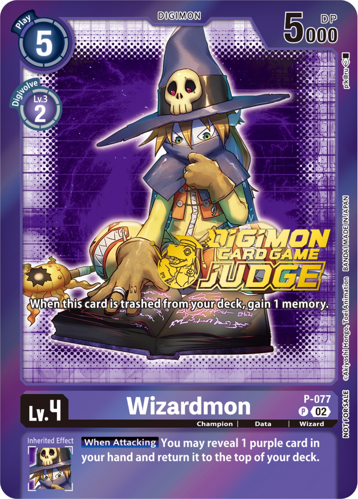 Wizardmon [P-077] (Judge Pack 4) [Promotional Cards] | Arkham Games and Comics