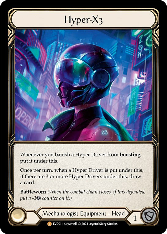 Hyper-X3 [EVO011] (Bright Lights)  Rainbow Foil | Arkham Games and Comics