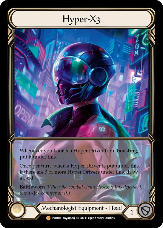 Hyper-X3 (Extended Art) [EVO011] (Bright Lights)  Cold Foil | Arkham Games and Comics