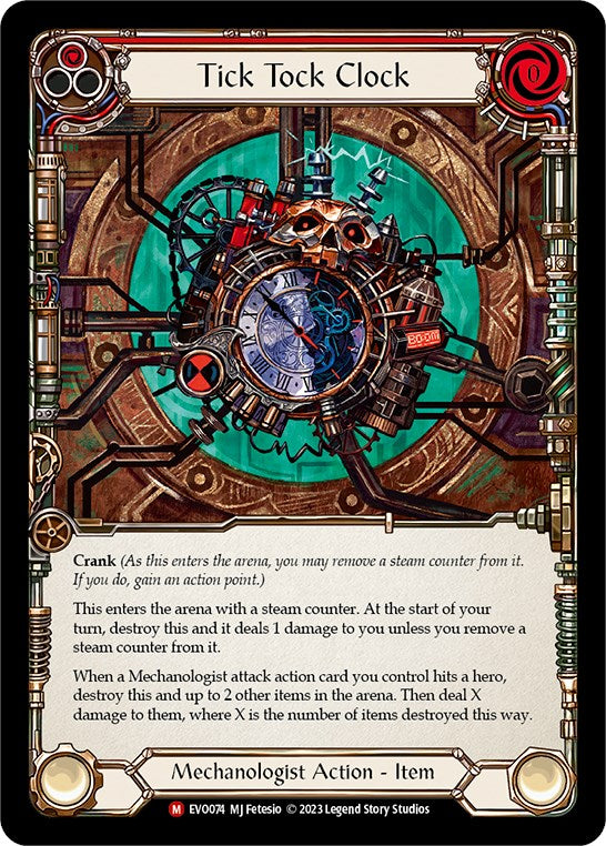 Tick Tock Clock [EVO074] (Bright Lights)  Rainbow Foil | Arkham Games and Comics