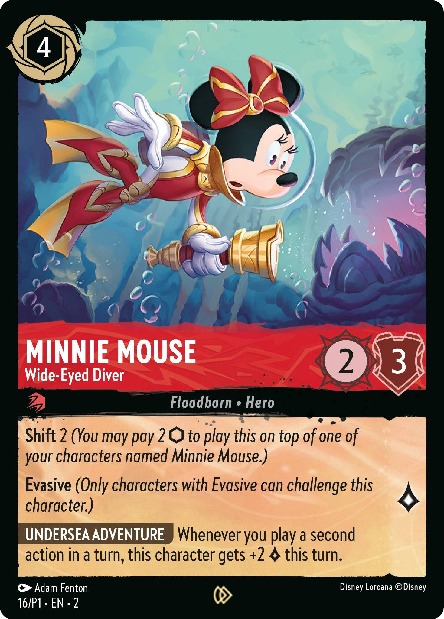 Minnie Mouse - Wide-Eyed Diver (16) [Promo Cards] | Arkham Games and Comics