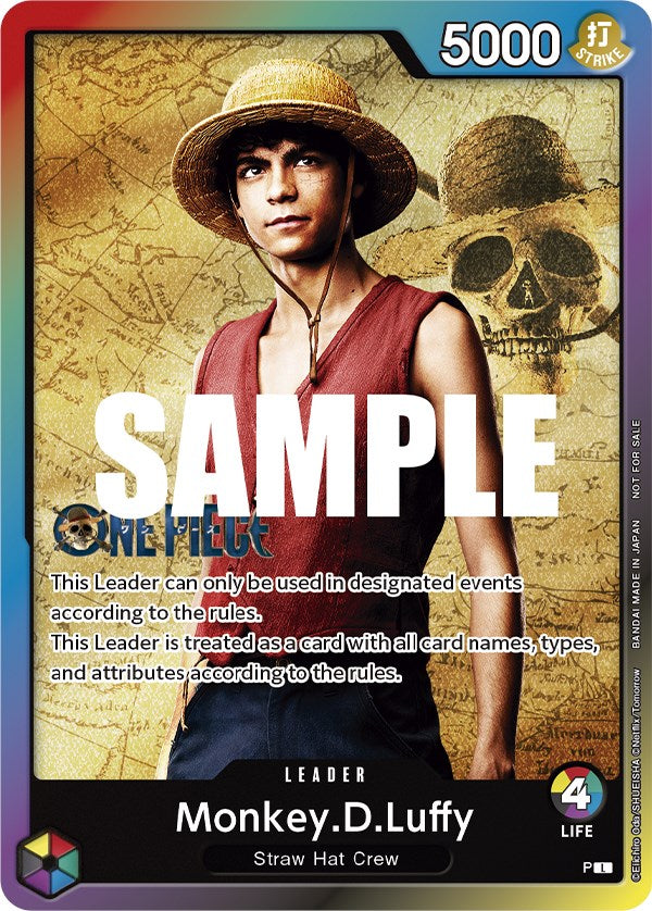 Monkey.D.Luffy (Leader Pack - Live Action) (Sealed Battle 2023 Vol. 1) [One Piece Promotion Cards] | Arkham Games and Comics