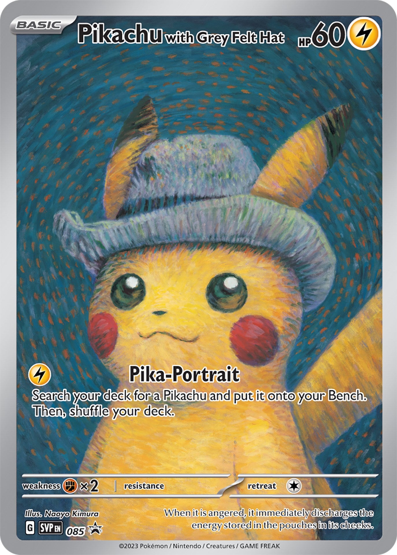 Pikachu with Grey Felt Hat (085) [Scarlet & Violet: Black Star Promos] | Arkham Games and Comics