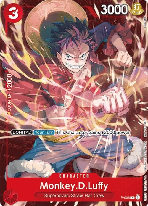 Monkey.D.Luffy (P-006) (Retail Promo) [One Piece Promotion Cards] | Arkham Games and Comics