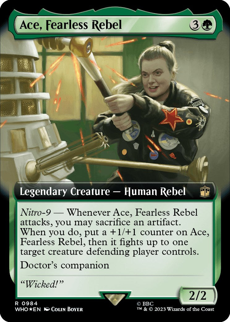 Ace, Fearless Rebel (Extended Art) (Surge Foil) [Doctor Who] | Arkham Games and Comics