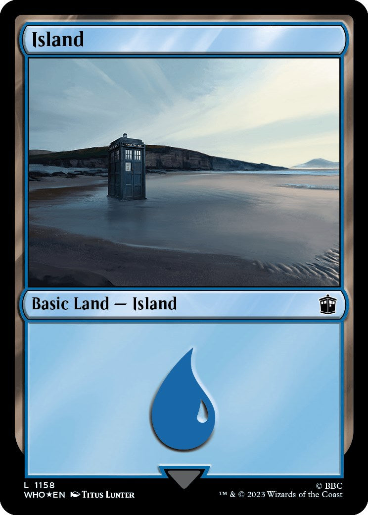 Island (1158) (Surge Foil) [Doctor Who] | Arkham Games and Comics