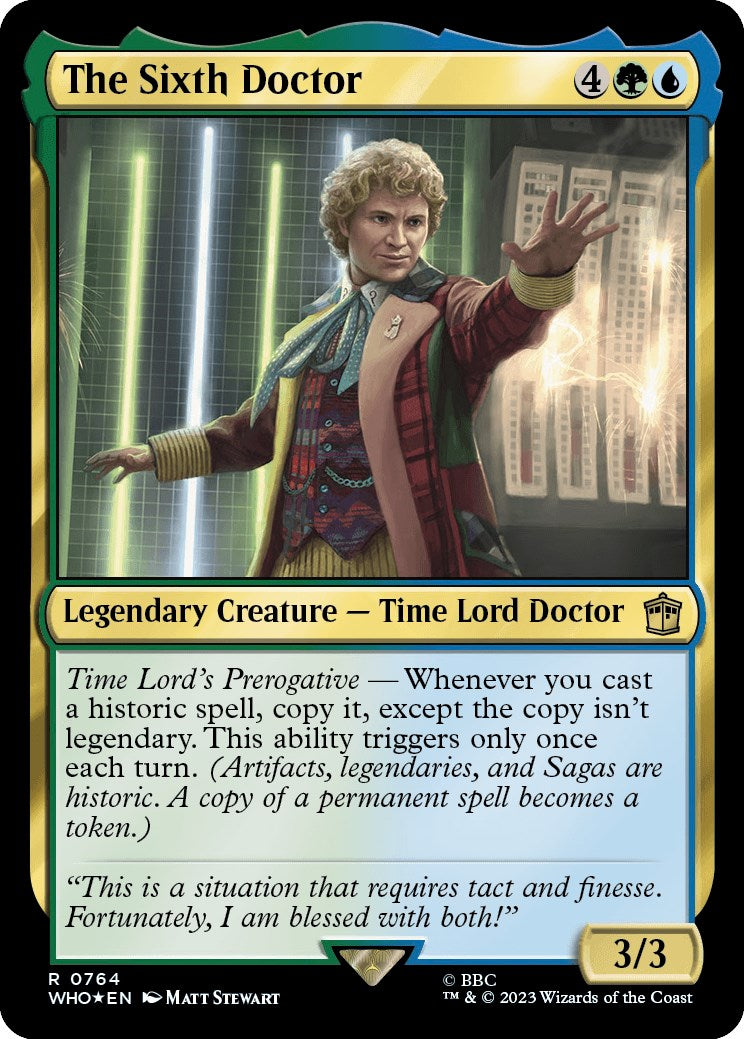 The Sixth Doctor (Surge Foil) [Doctor Who] | Arkham Games and Comics