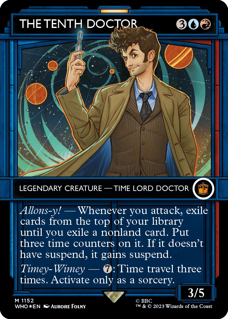 The Tenth Doctor (Showcase) (Surge Foil) [Doctor Who] | Arkham Games and Comics