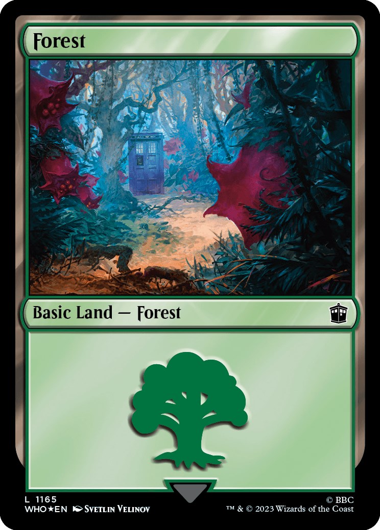 Forest (1165) (Surge Foil) [Doctor Who] | Arkham Games and Comics