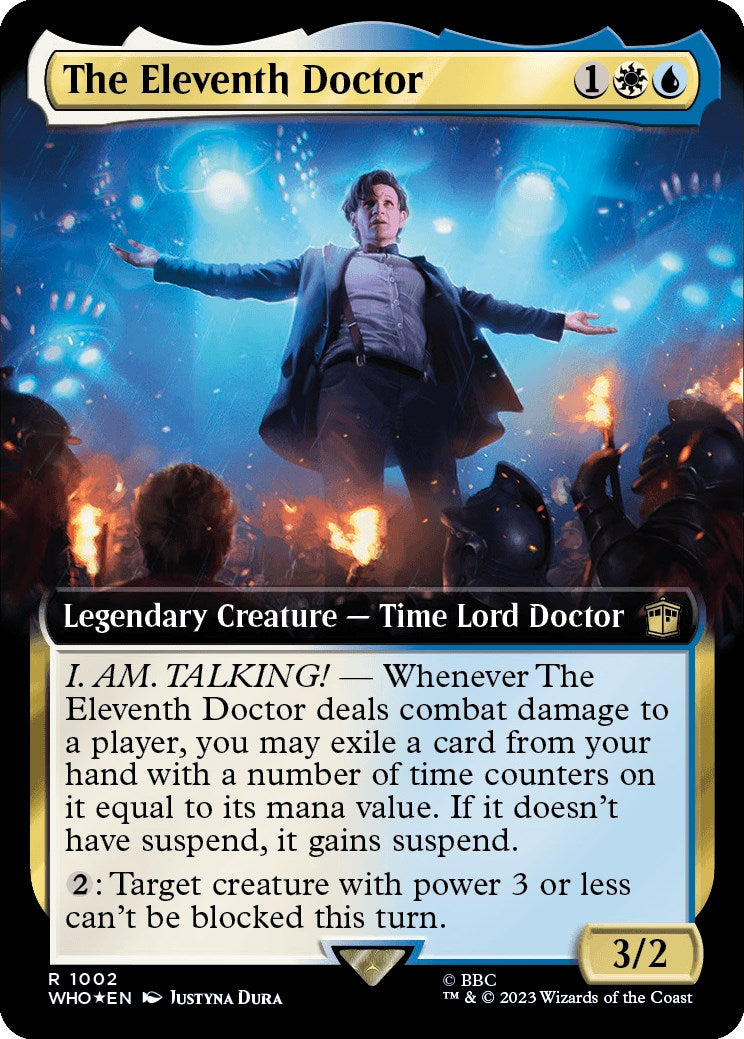 The Eleventh Doctor (Extended Art) (Surge Foil) [Doctor Who] | Arkham Games and Comics
