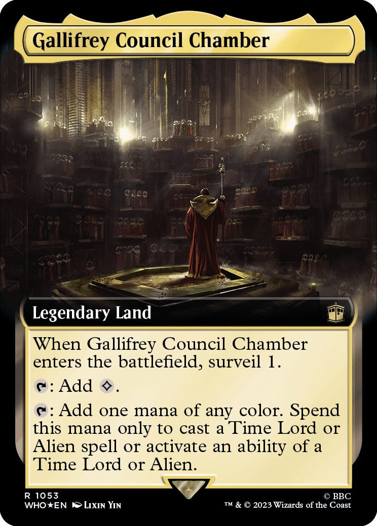 Gallifrey Council Chamber (Extended Art) (Surge Foil) [Doctor Who] | Arkham Games and Comics