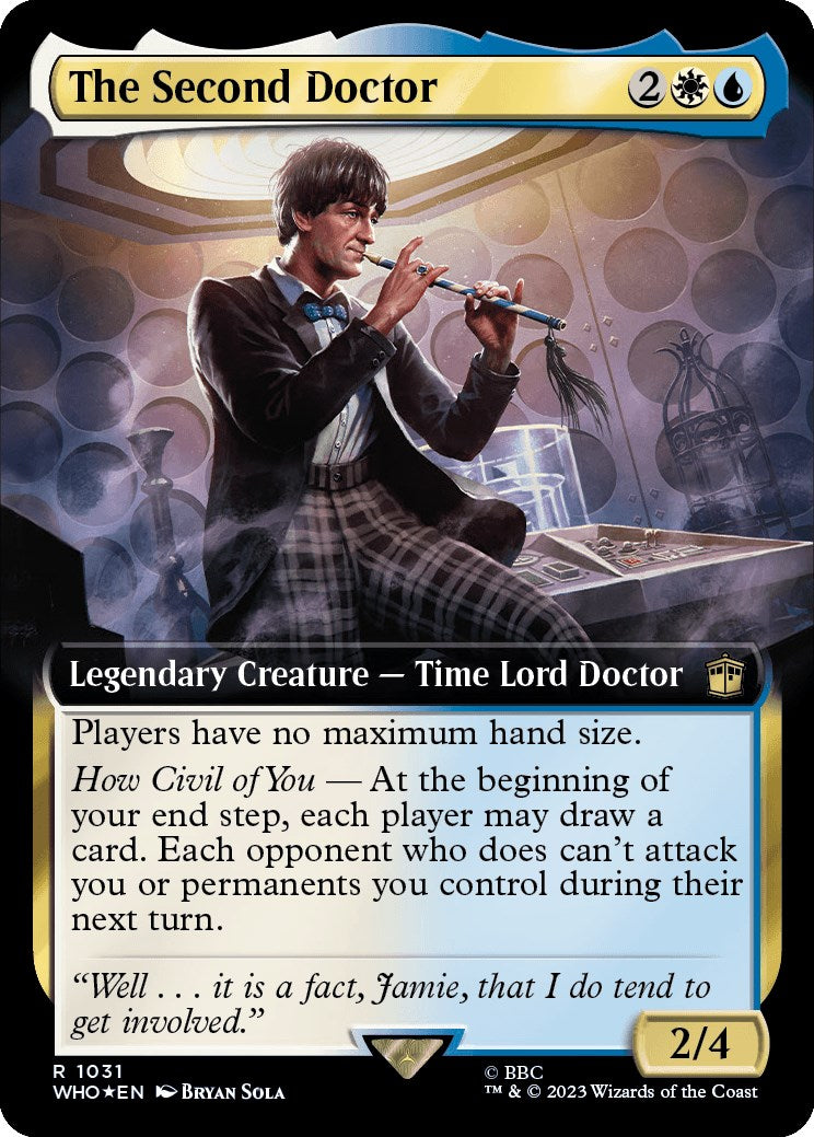 The Second Doctor (Extended Art) (Surge Foil) [Doctor Who] | Arkham Games and Comics