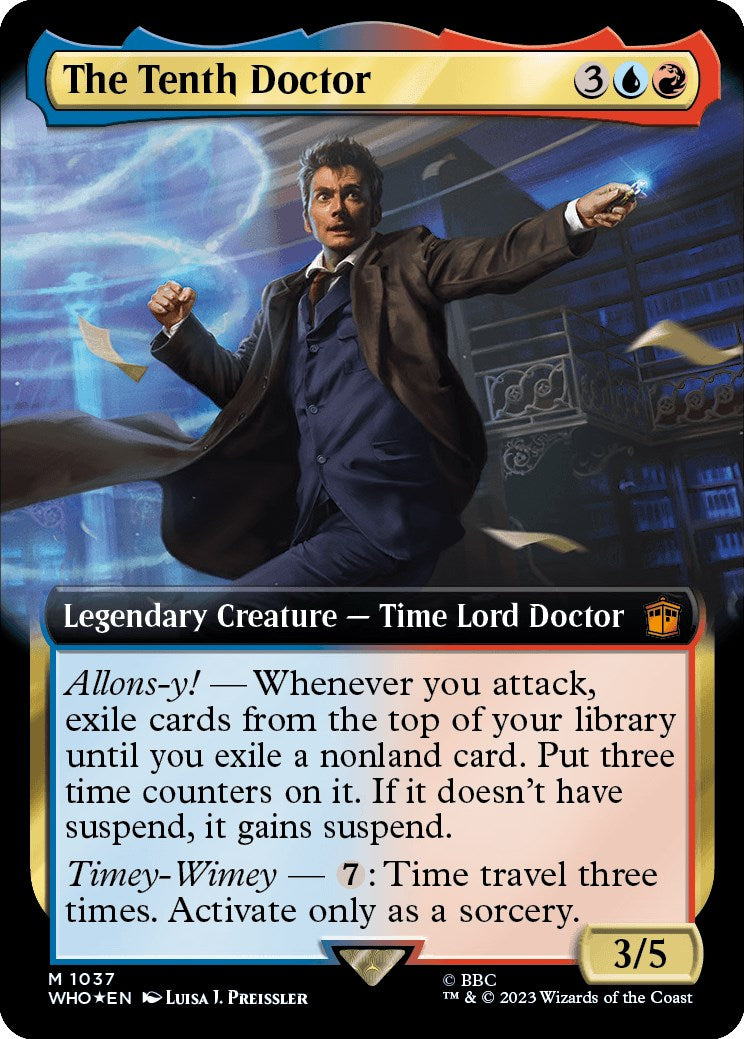 The Tenth Doctor (Extended Art) (Surge Foil) [Doctor Who] | Arkham Games and Comics