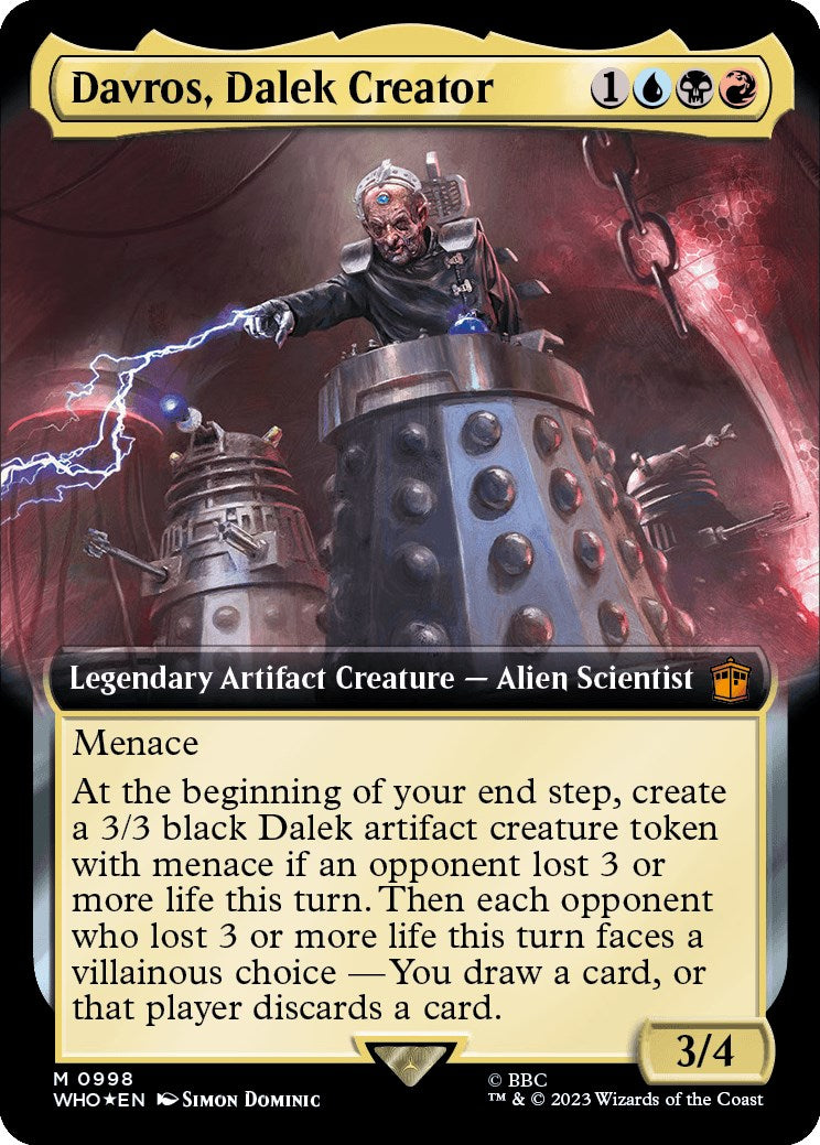 Davros, Dalek Creator (Extended Art) (Surge Foil) [Doctor Who] | Arkham Games and Comics