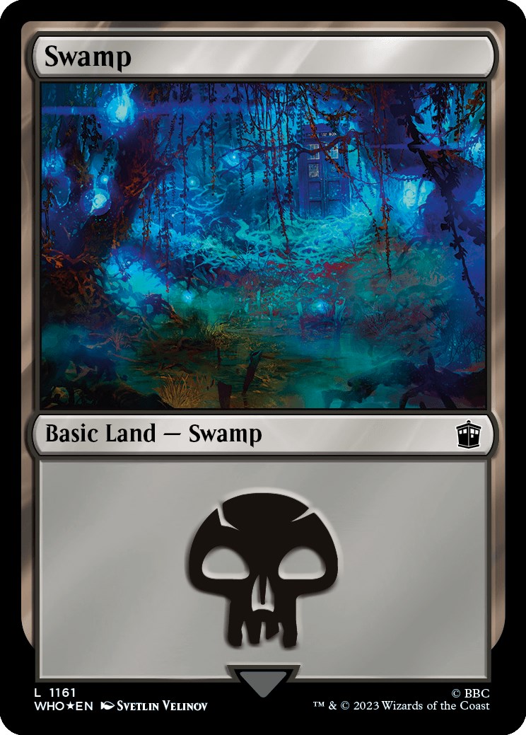 Swamp (1161) (Surge Foil) [Doctor Who] | Arkham Games and Comics