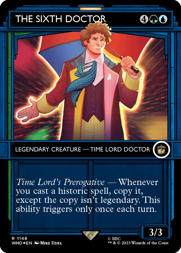 The Sixth Doctor (Showcase) (Surge Foil) [Doctor Who] | Arkham Games and Comics