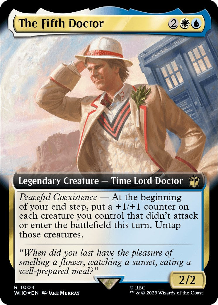 The Fifth Doctor (Extended Art) (Surge Foil) [Doctor Who] | Arkham Games and Comics