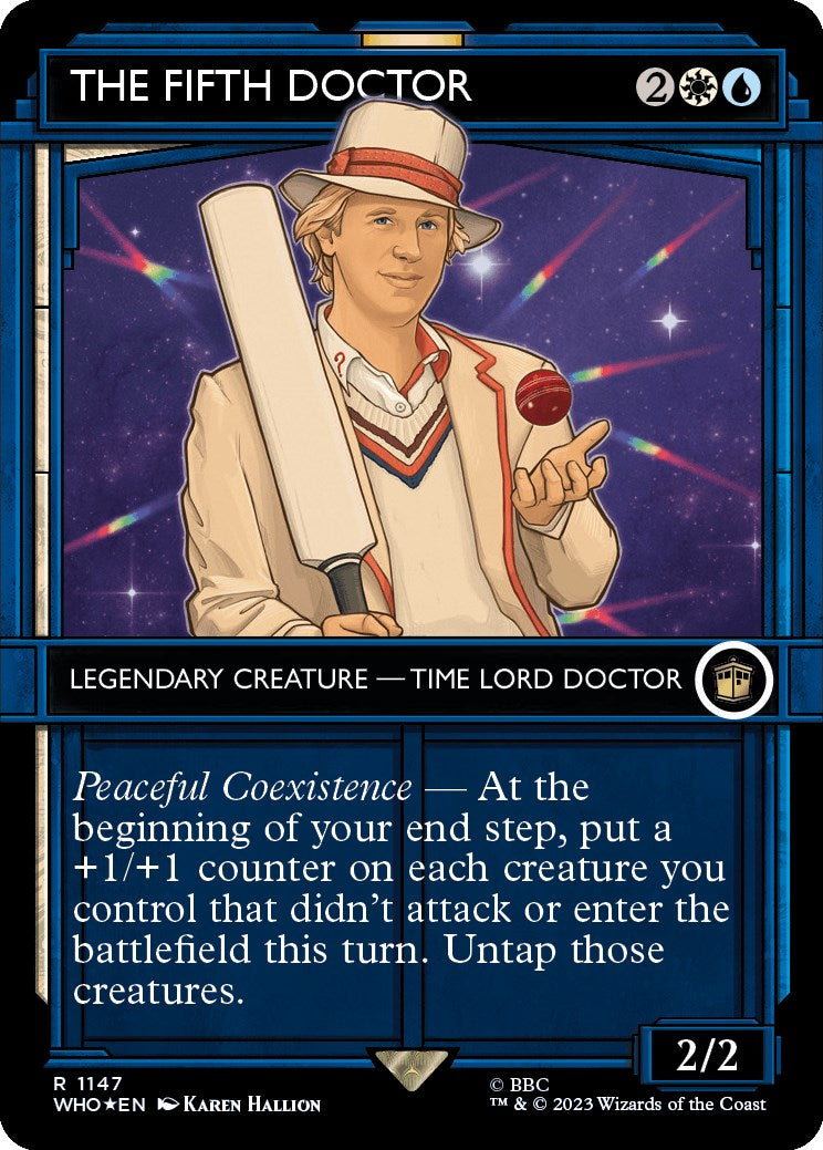 The Fifth Doctor (Showcase) (Surge Foil) [Doctor Who] | Arkham Games and Comics