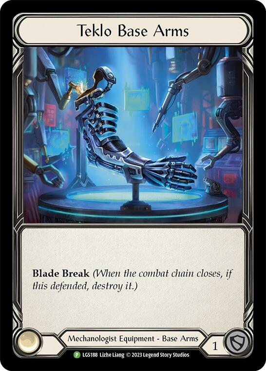 Teklo Base Arms [LGS188] (Promo)  Cold Foil | Arkham Games and Comics