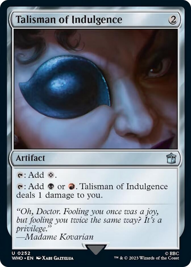 Talisman of Indulgence [Doctor Who] | Arkham Games and Comics