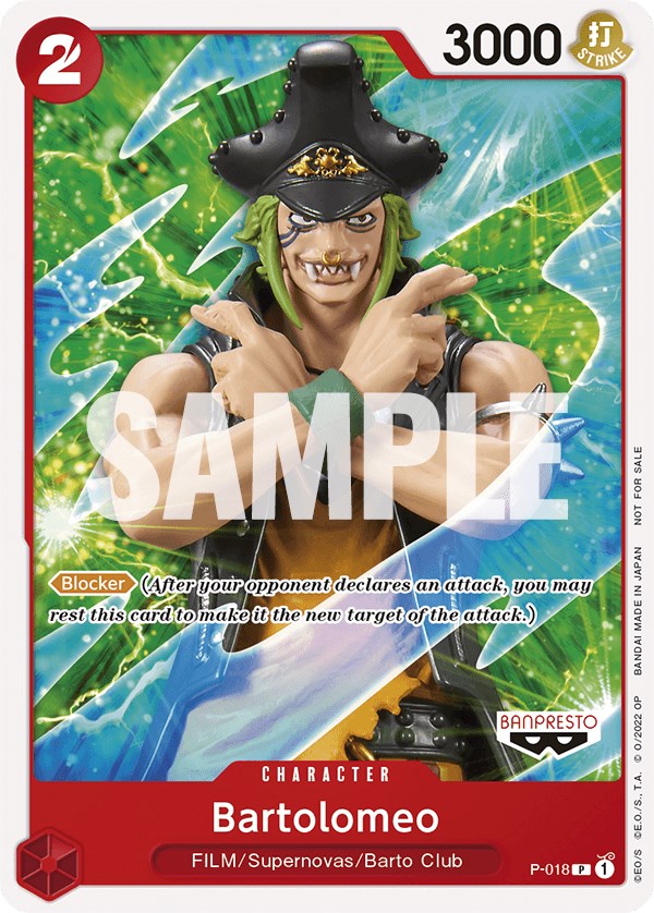 Bartolomeo (One Piece Film Red) [One Piece Promotion Cards] | Arkham Games and Comics