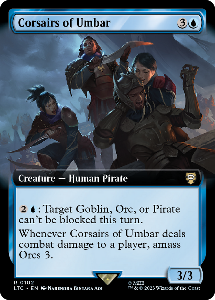 Corsairs of Umbar (Extended Art) [The Lord of the Rings: Tales of Middle-Earth Commander] | Arkham Games and Comics