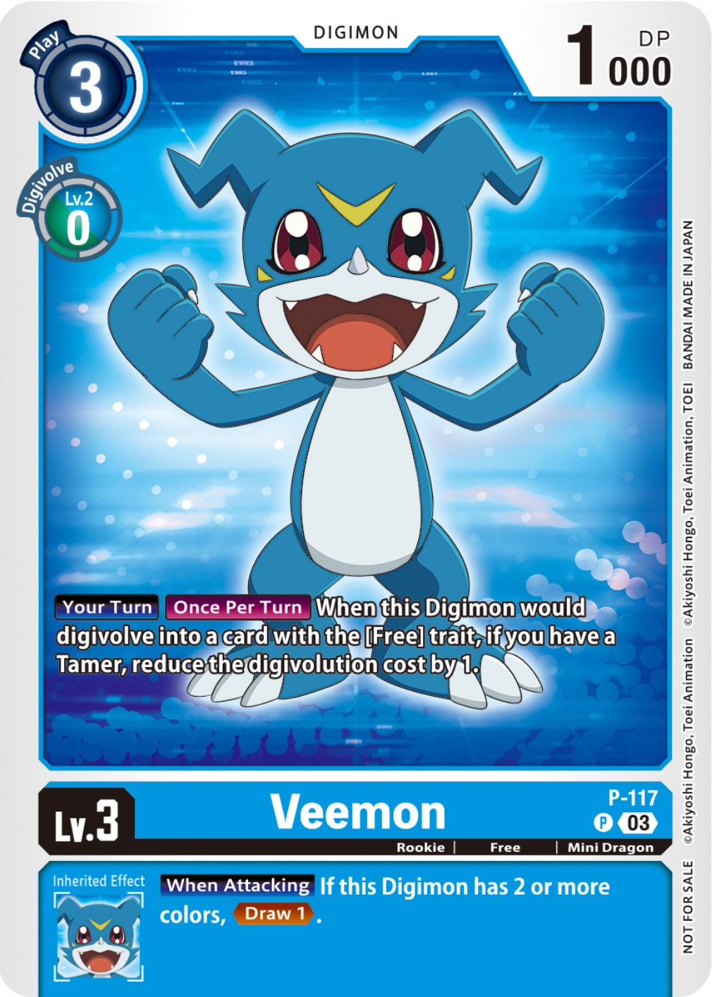 Veemon [P-117] (NYCC 2023 Demo Deck) [Promotional Cards] | Arkham Games and Comics