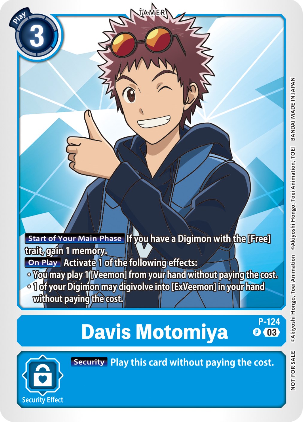 Davis Motomiya [P-124] (NYCC 2023 Demo Deck) [Promotional Cards] | Arkham Games and Comics