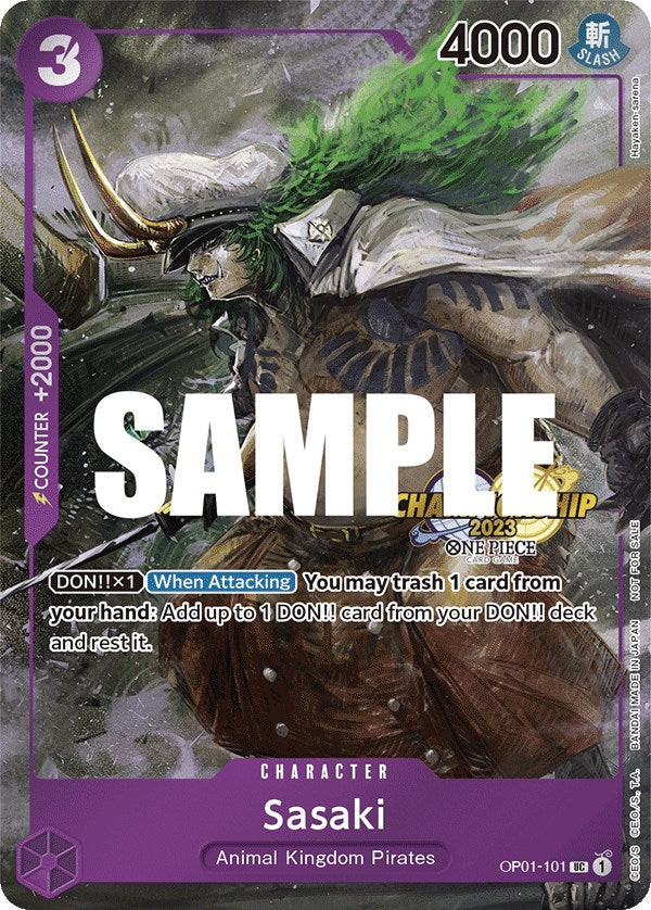 Sasaki (CS 2023 Event Pack) [One Piece Promotion Cards] | Arkham Games and Comics