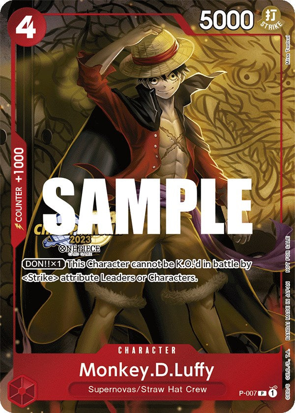 Monkey.D.Luffy (CS 2023 Celebration Pack) [One Piece Promotion Cards] | Arkham Games and Comics